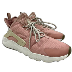 Nike Air Huarache Run Ultra Pink Lace-Up Sneakers Size 8.5